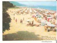 Картичка  България  Варна  Златни пясъци Плажът 22*