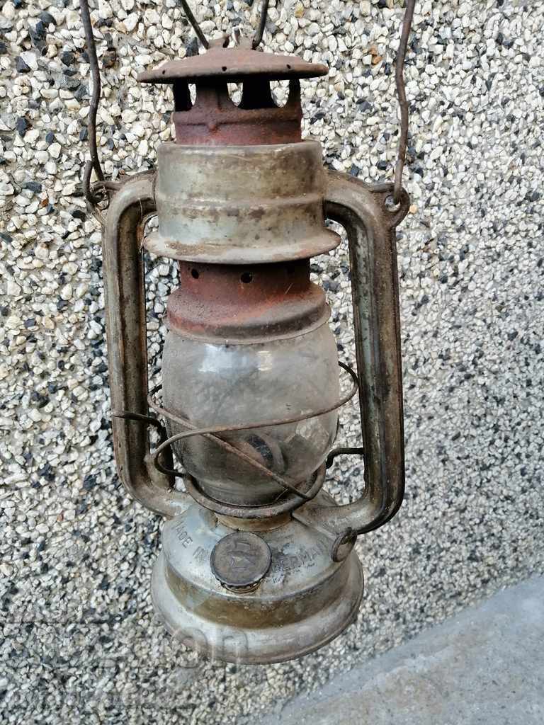 Old German lantern, lamp, German spotlight lamp Old German lantern, lamp, German spotlight lamp