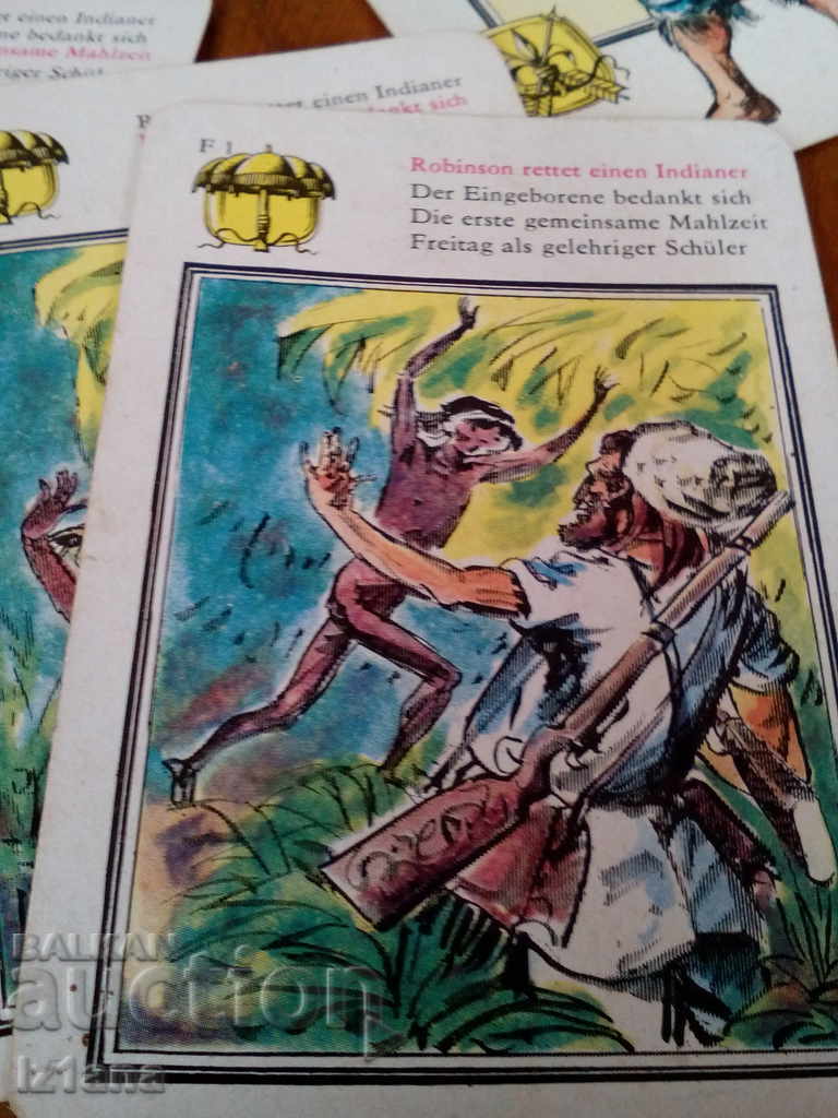 Auction  Old Robinson Crusoe Cards