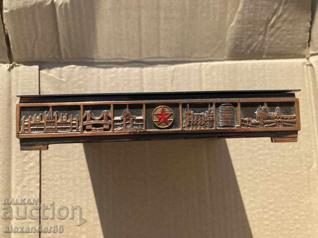 Cigarette box "Red Star", China, Vietnam, Laos, Kampuchea with price 50.00 BGN | € 25.56