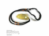 Necklace of natural, natural, untreated citrine