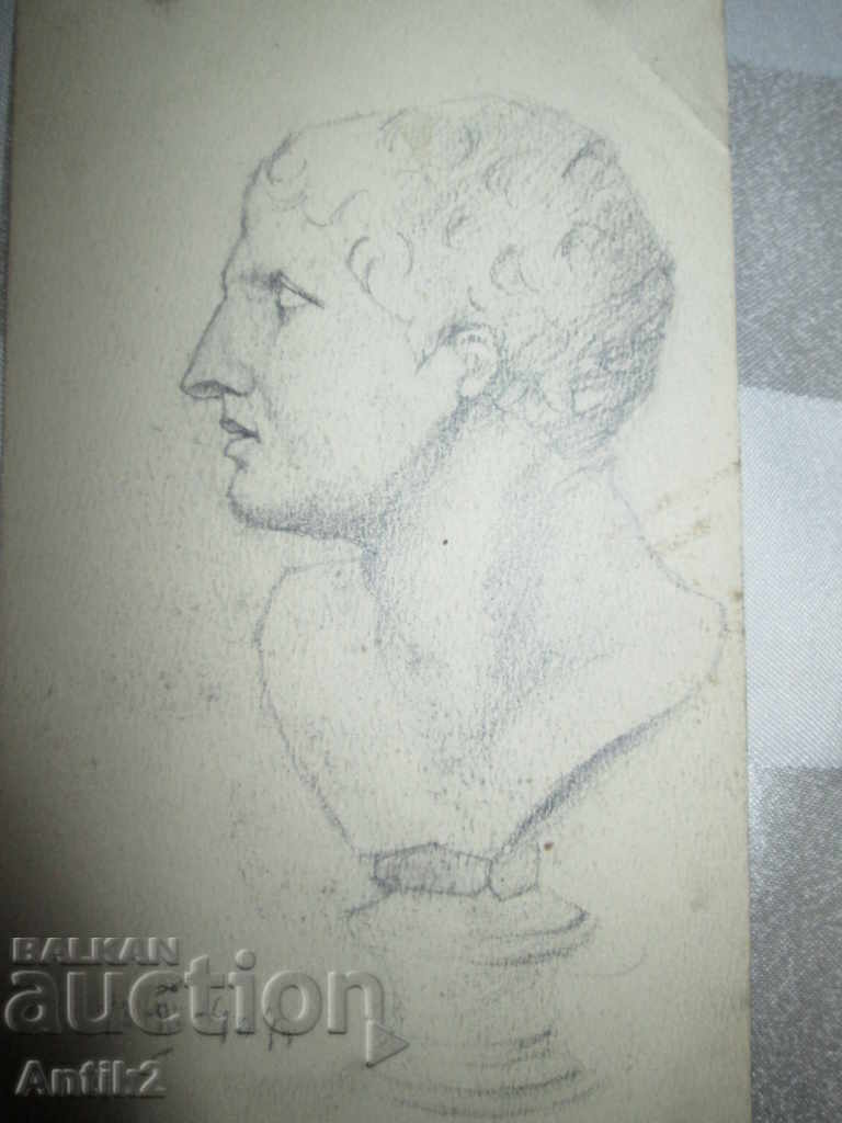 Auction 1904 original pencil sketches -4 pieces Auction 1904 original pencil sketches -4 pieces