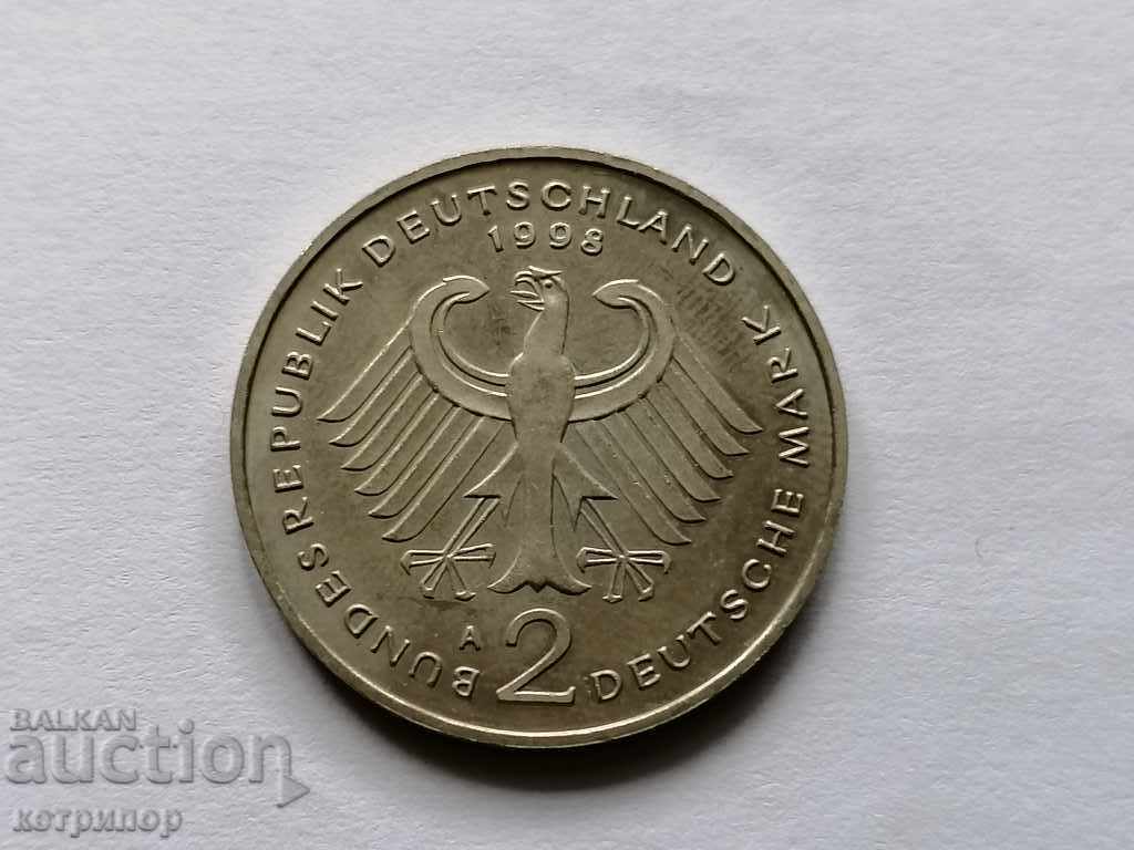 2 марки Германия 1998г. A