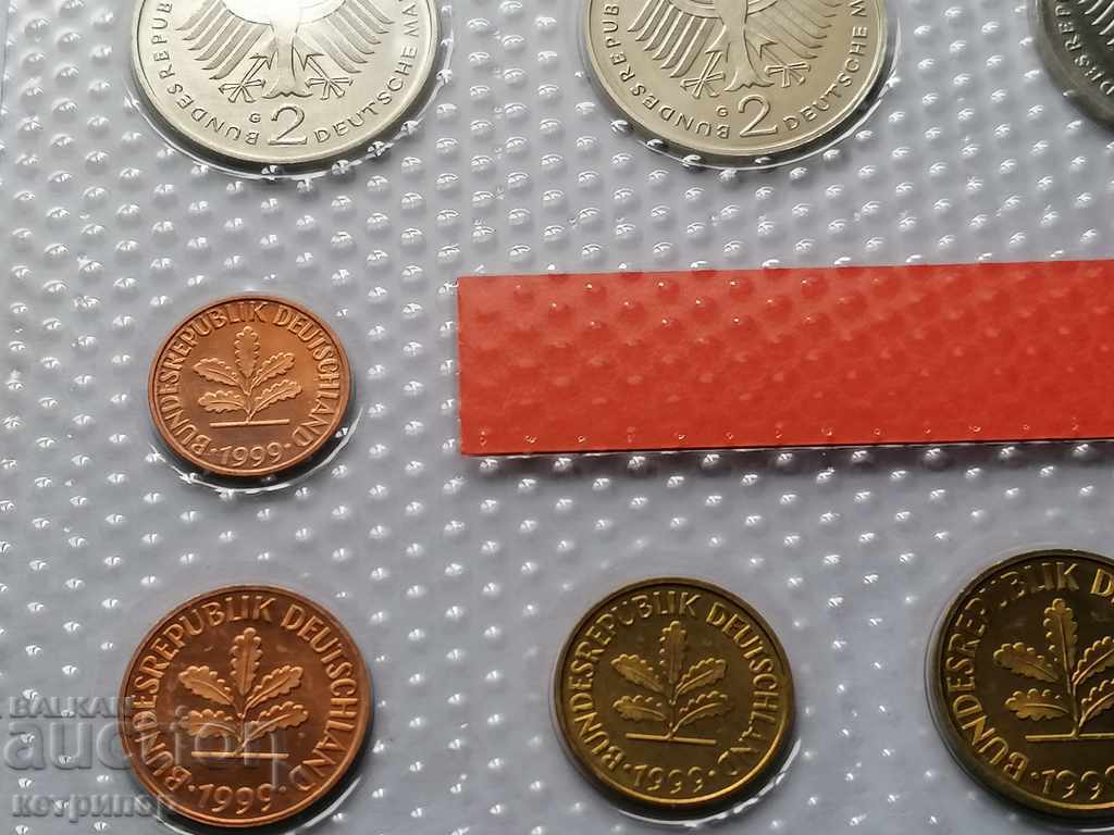 Παράδοση Bank Proof Set Γερμανία 1999 G σπάνιο Παράδοση Bank Proof Set Γερμανία 1999 G σπάνιο