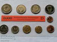 Bank proof set Germany 2000 D rare