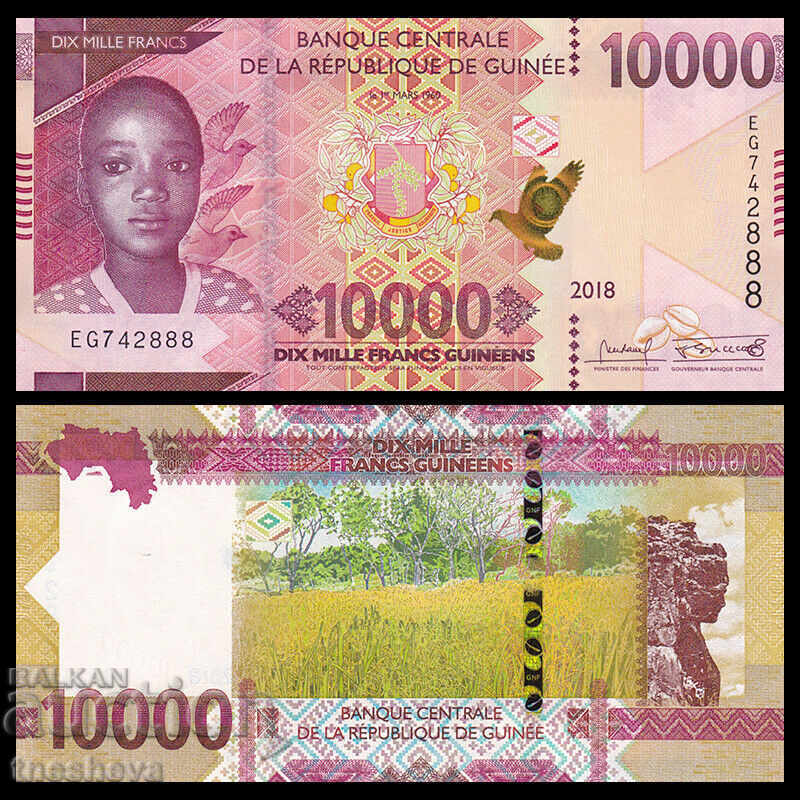 Γουινέα 10000 φράγκα, 2018 (2019), UNC