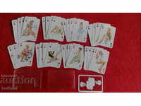 Old deck of cards for playing erotica