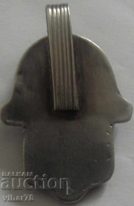 Medalion vechi, foarte frumos, din argint - 7