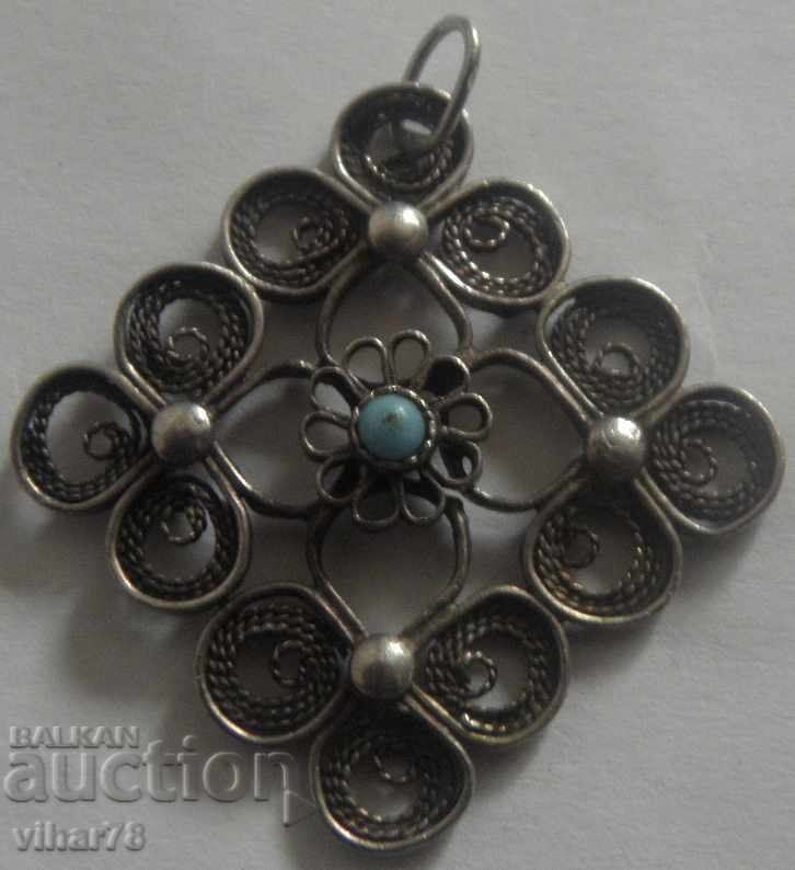 Licitație Medalion vechi, foarte frumos, din argint