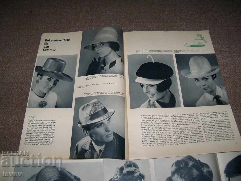 5 issues of "Frisur und mode" magazine from the GDR 1968. - 5 5 issues of "Frisur und mode" magazine from the GDR 1968. - 5