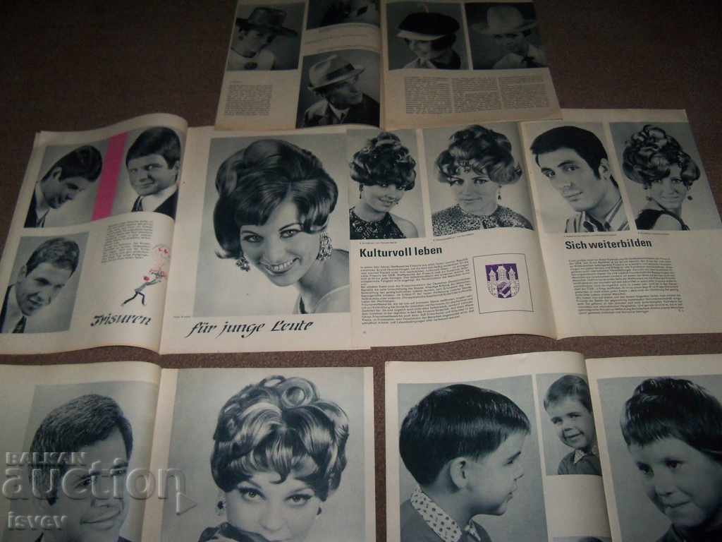 5 issues of "Frisur und mode" magazine from the GDR 1968. - 6 5 issues of "Frisur und mode" magazine from the GDR 1968. - 6