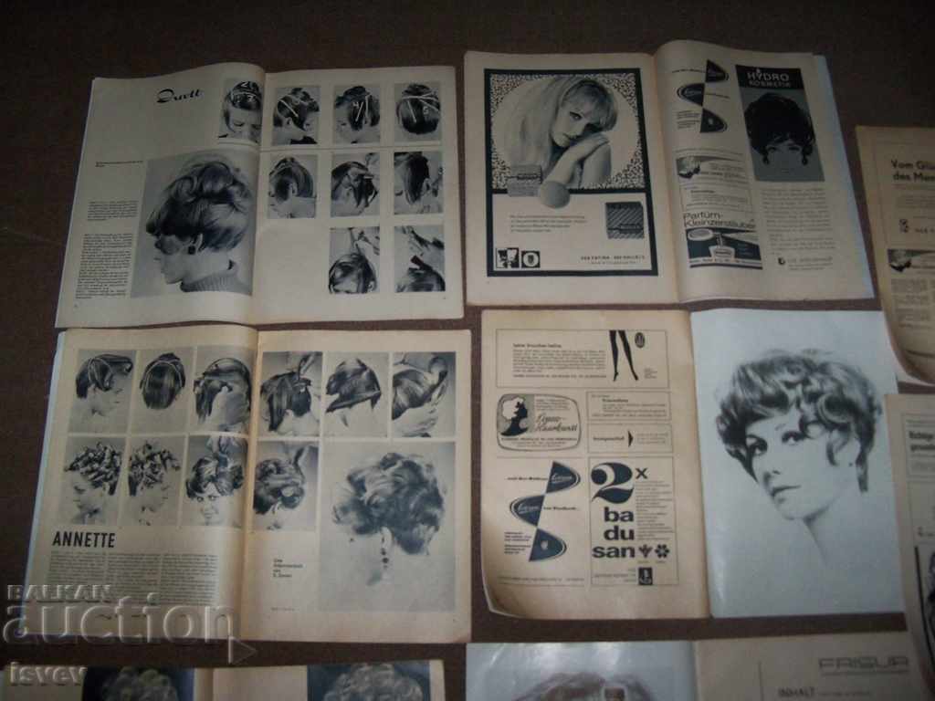 Auction 8 issues of the German magazine for hairdressing "Frisur" 1968. Auction 8 issues of the German magazine for hairdressing "Frisur" 1968.
