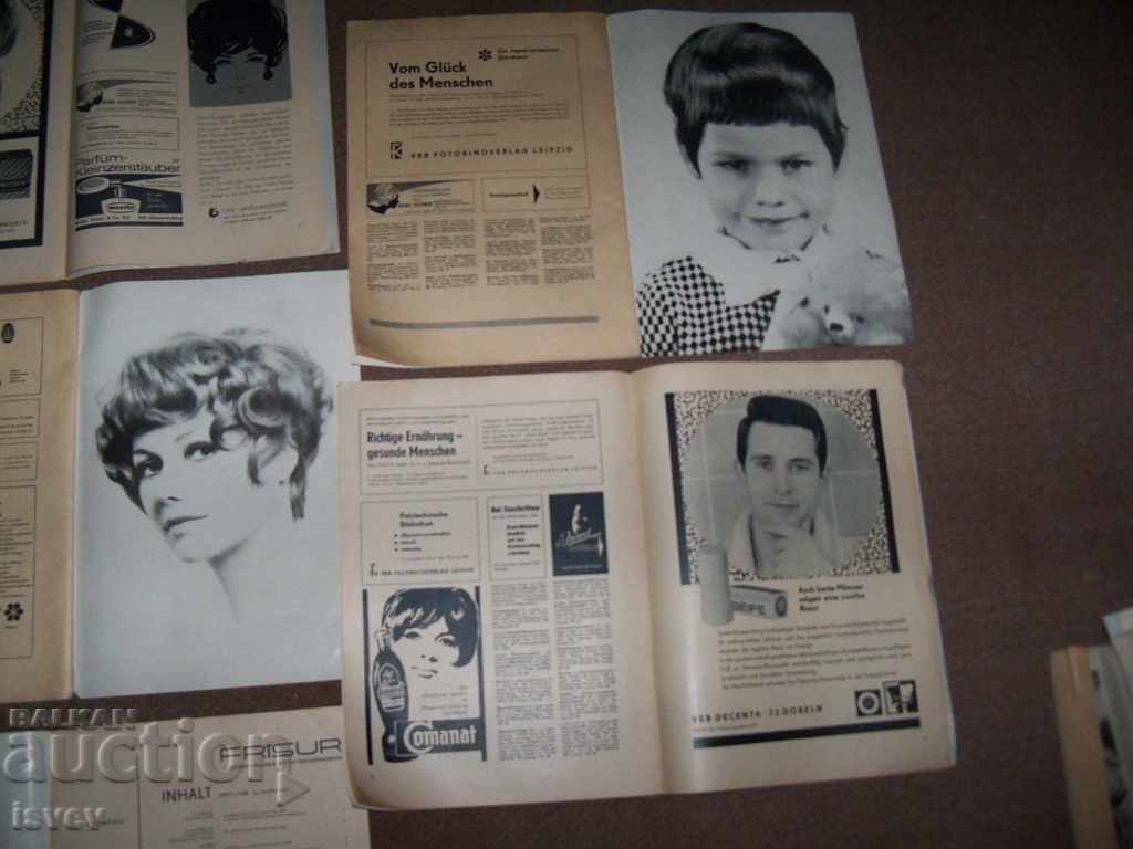 Delivery of 8 issues of the German magazine for hairdressing "Frisur" 1968. Delivery of 8 issues of the German magazine for hairdressing "Frisur" 1968.