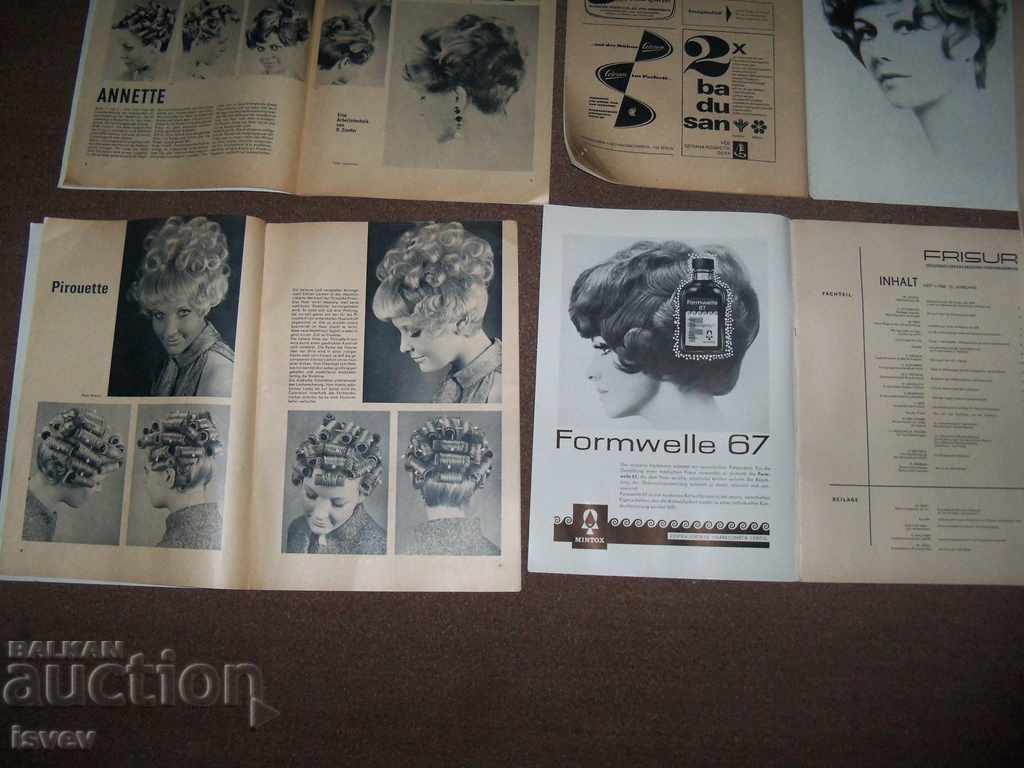 8 issues of the German magazine for hairdressing "Frisur" 1968. - 5 8 issues of the German magazine for hairdressing "Frisur" 1968. - 5
