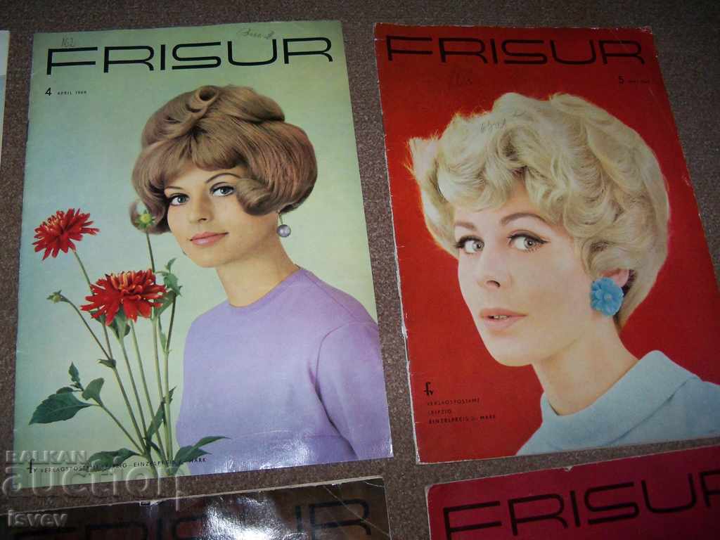 8 issues of the German magazine for hairdressing "Frisur" 1968. - 7 8 issues of the German magazine for hairdressing "Frisur" 1968. - 7