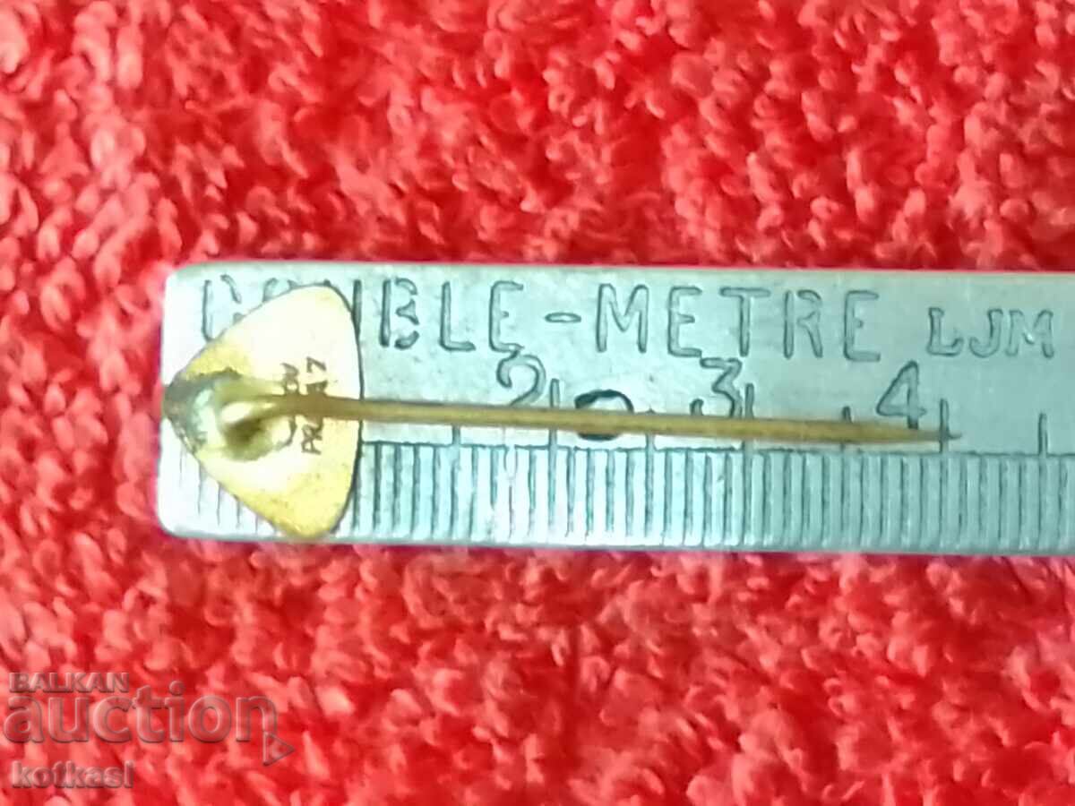 Old solid metal bronze pin badge CZVTZ with price 3.50 BGN | € 1.79 Old solid metal bronze pin badge CZVTZ with price 3.50 BGN | € 1.79