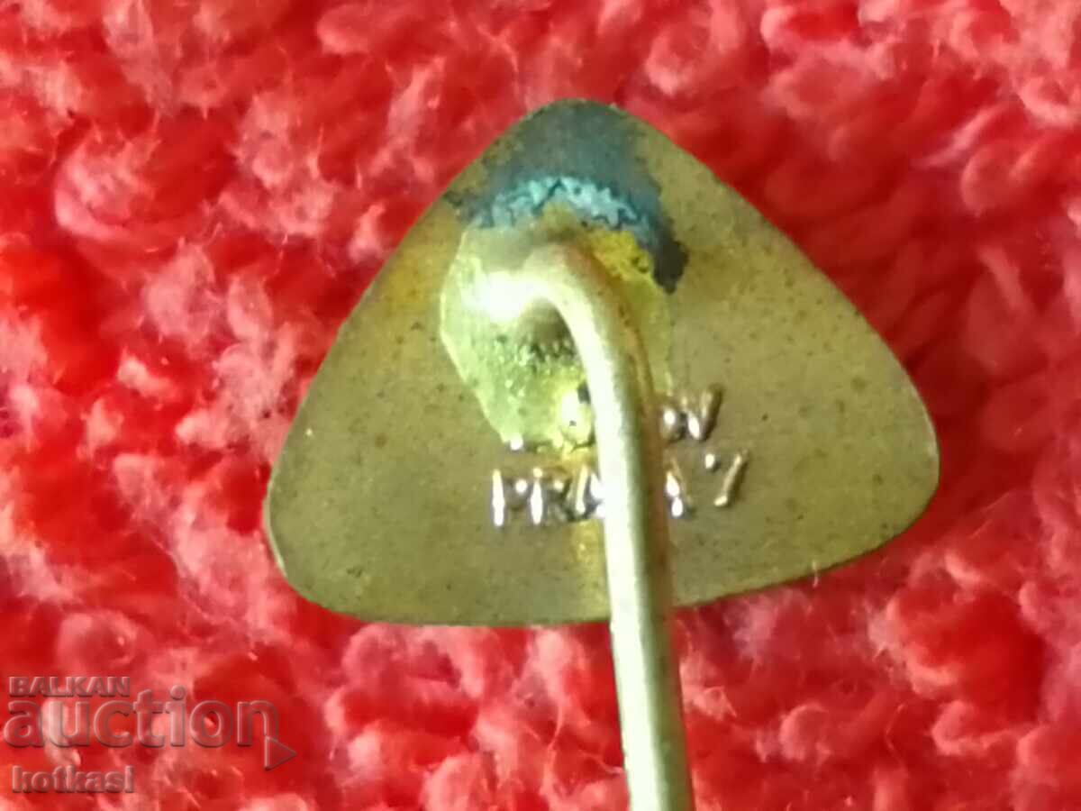 Auction Old solid metal bronze pin badge CZVTZ Auction Old solid metal bronze pin badge CZVTZ