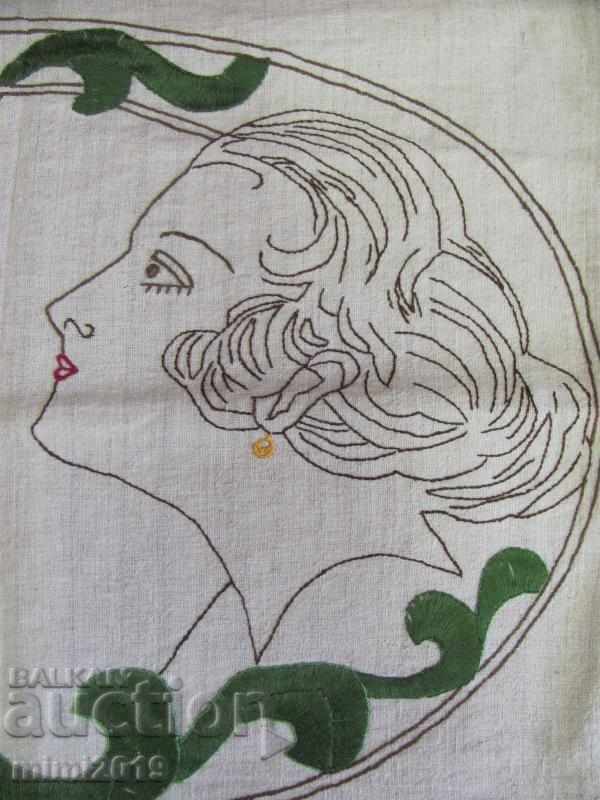 Auction Old Art Deco Pillow Case Auction Old Art Deco Pillow Case