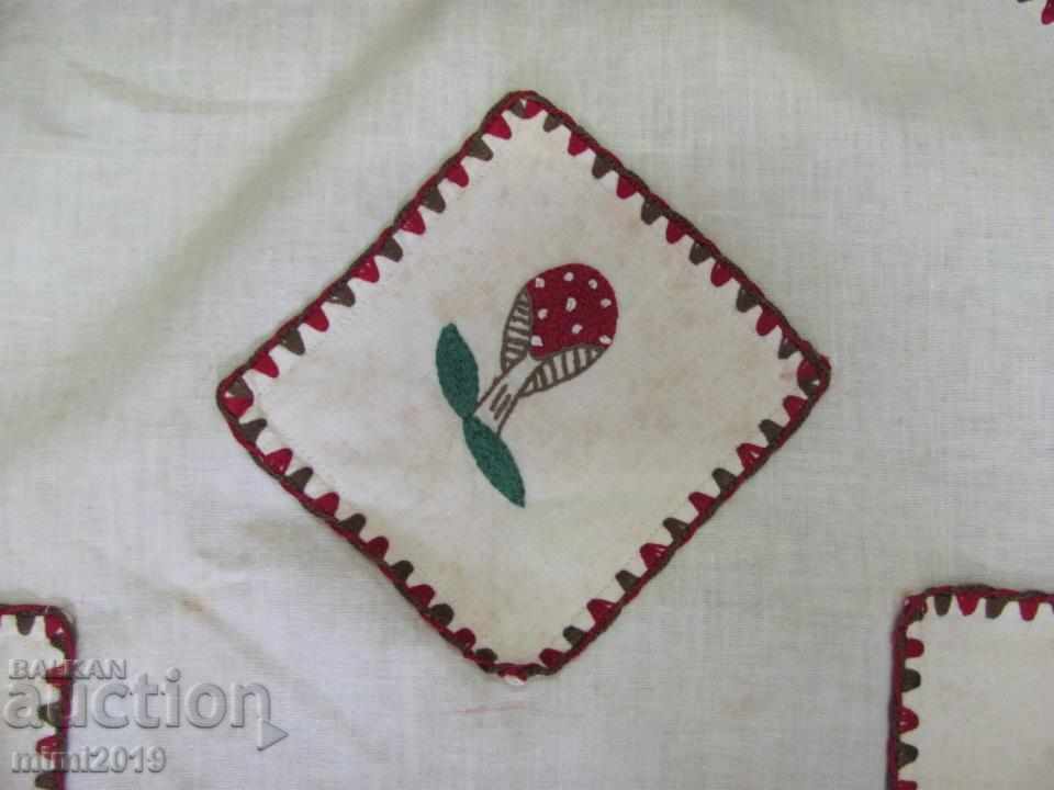 Стар Ръчно Пошиван Органайзер за Стена - 6 Стар Ръчно Пошиван Органайзер за Стена - 6