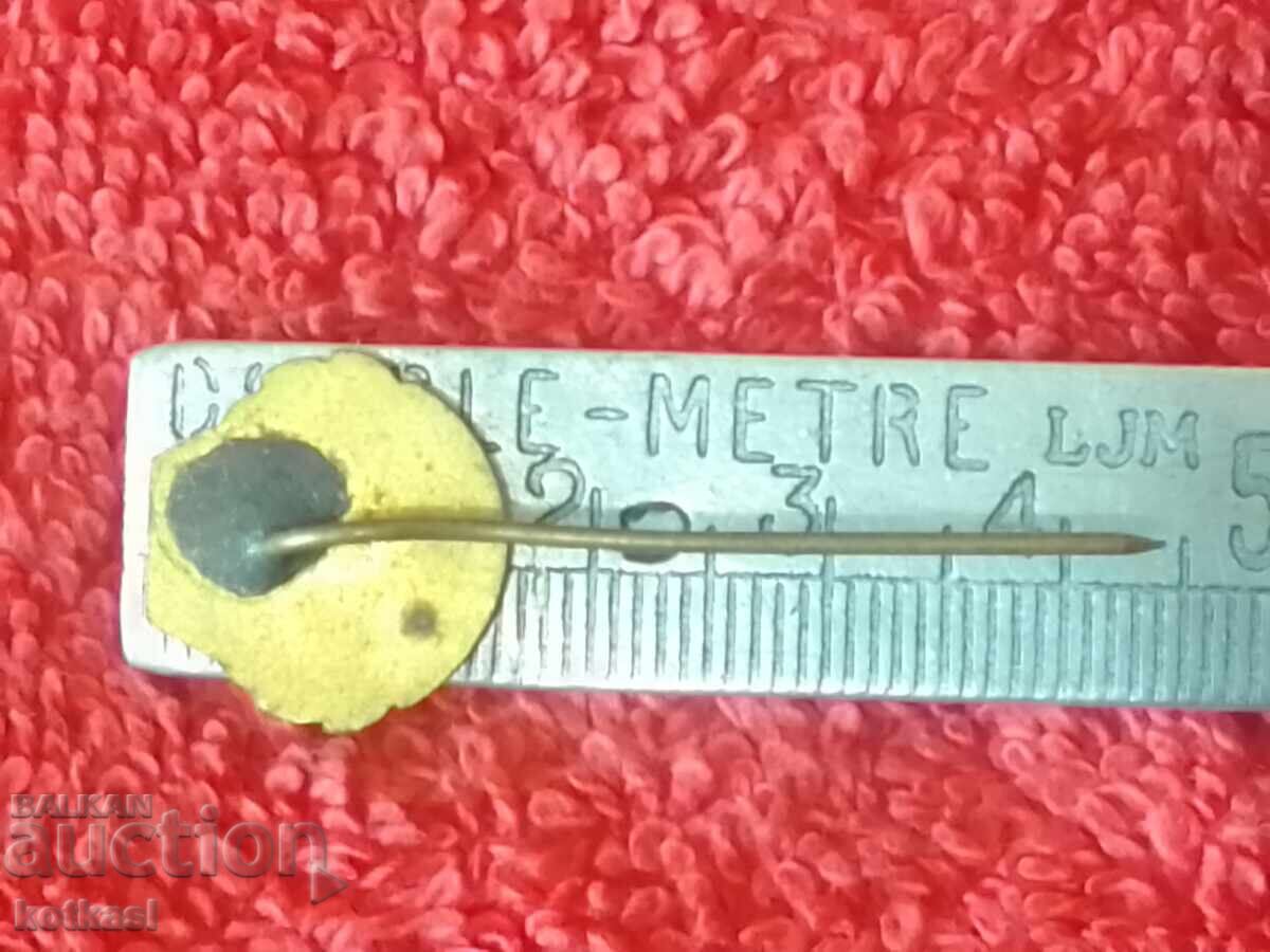 Old solid metal bronze pin badge 1877-1903 with price 5.50 BGN | € 2.81 Old solid metal bronze pin badge 1877-1903 with price 5.50 BGN | € 2.81