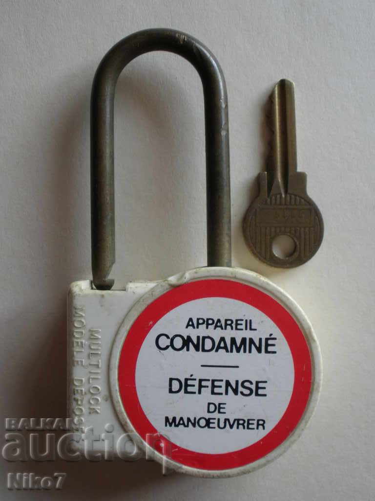 Old French padlock.