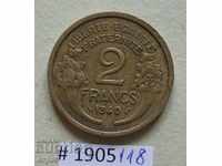 2  франка 1940   Франция