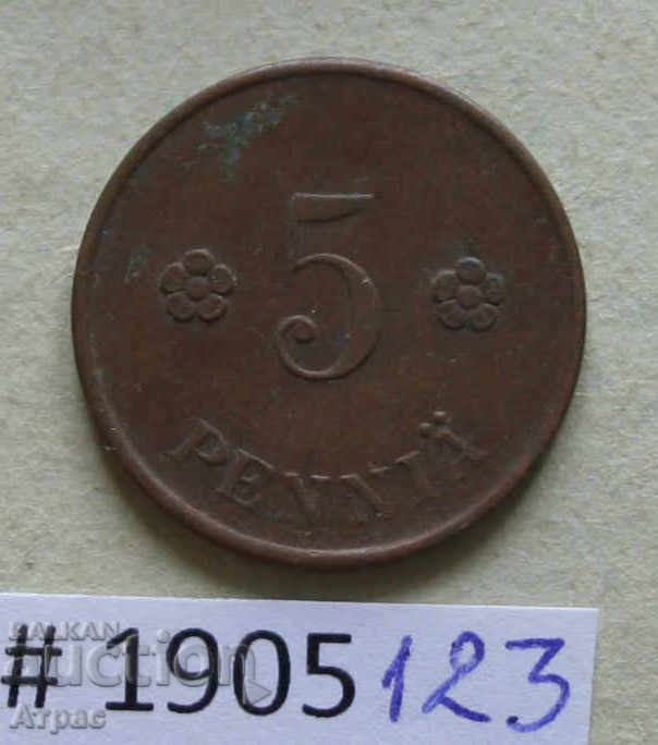 5 penny 1921 Finland