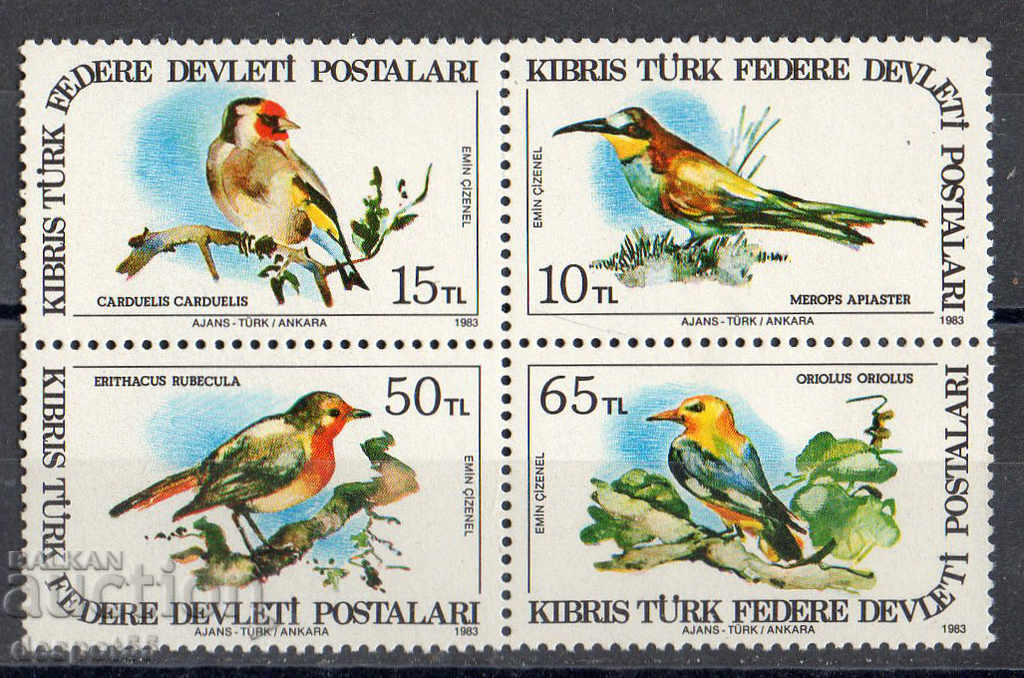1983. Cipru (tur). Păsări. Block.