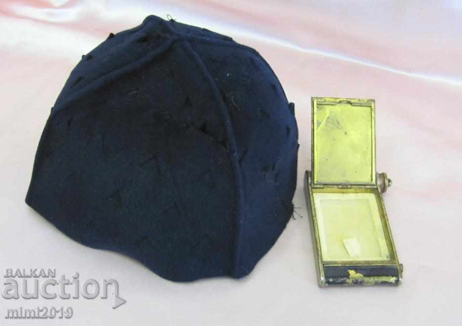 30s καπέλο κυρία και χάλκινη σκόνη με κραγιόν - 5