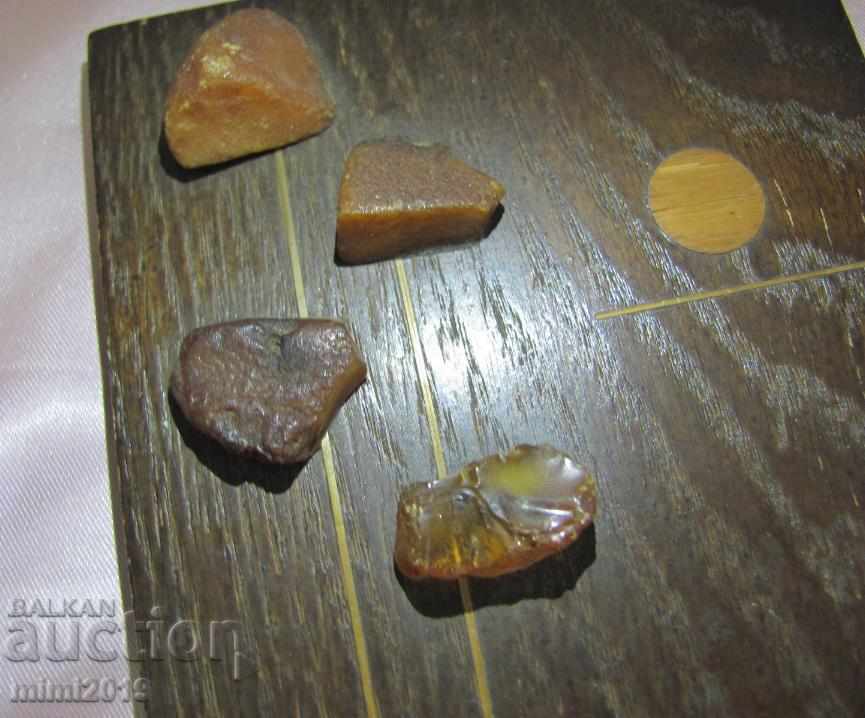 Old Pano with Natural Amber 4 large pieces with price 125.00 BGN | € 63.91 Old Pano with Natural Amber 4 large pieces with price 125.00 BGN | € 63.91