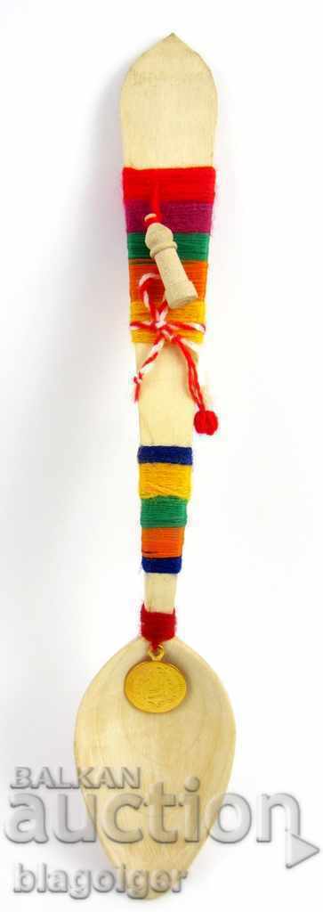 BEAT-TRADITIONS-FOLK-LORE-FOLK ART-WOODEN SPOON with price 11.00 BGN | € 5.62 BEAT-TRADITIONS-FOLK-LORE-FOLK ART-WOODEN SPOON with price 11.00 BGN | € 5.62