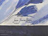 Vintage γυναικείο μεταξωτό κασκόλ Jean Pierre Robin Paris