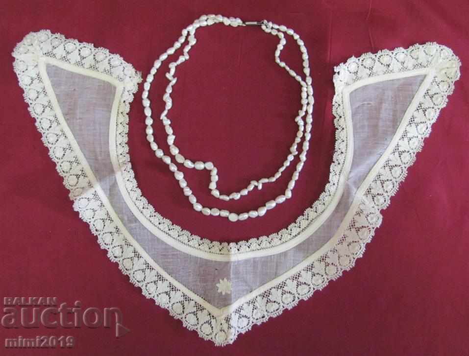 40s Natural Necklace and Lace Jacket