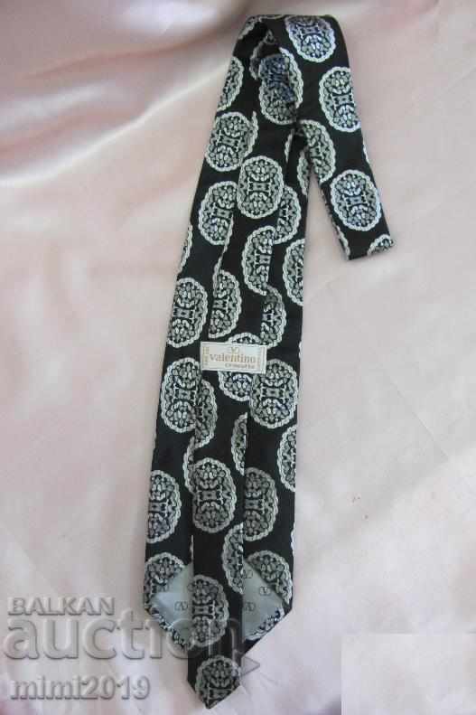Стара Копринена Мъжка Вратовръзка Valentino и Кожен Колан - 6 Стара Копринена Мъжка Вратовръзка Valentino и Кожен Колан - 6
