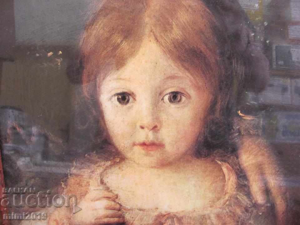 Old Chromolithograph in original wooden frame with price 28.00 BGN | € 14.32 Old Chromolithograph in original wooden frame with price 28.00 BGN | € 14.32