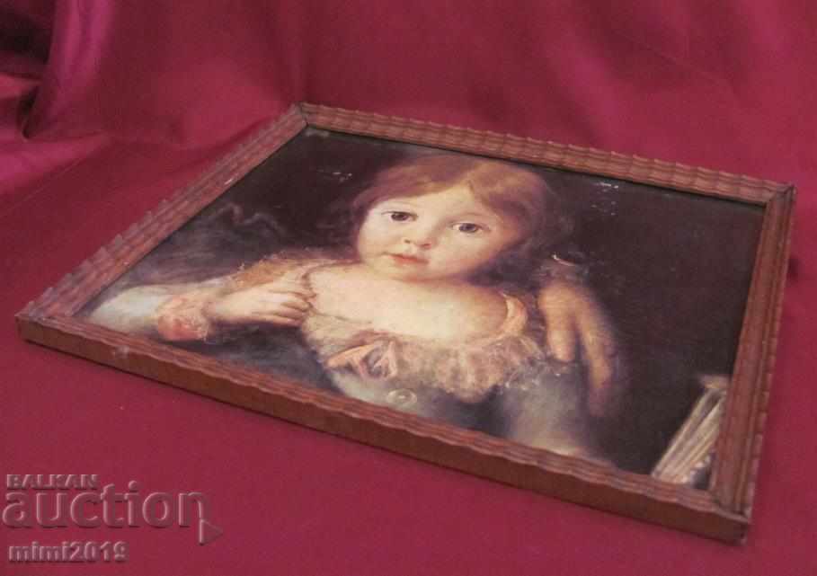 Delivery of Old Chromolithograph in original wooden frame Delivery of Old Chromolithograph in original wooden frame