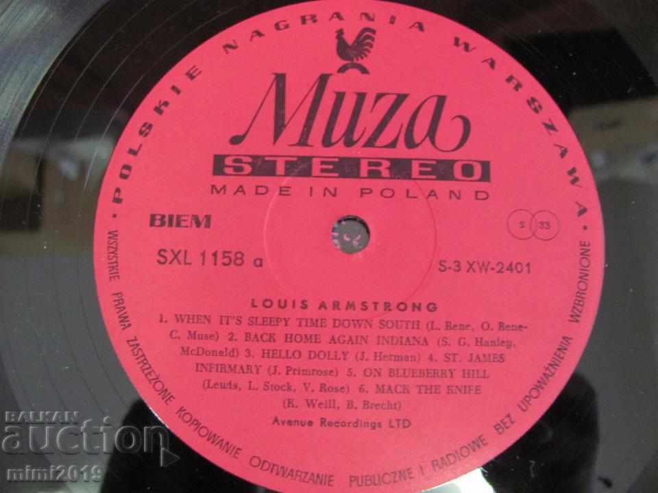 Delivery of LOUIS ARMSTRONG Long Playing Record Delivery of LOUIS ARMSTRONG Long Playing Record