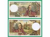 (¯` '• .¸ (reproducere) FRANȚA 10 Franc 1970 UNC¸. •' ´¯)