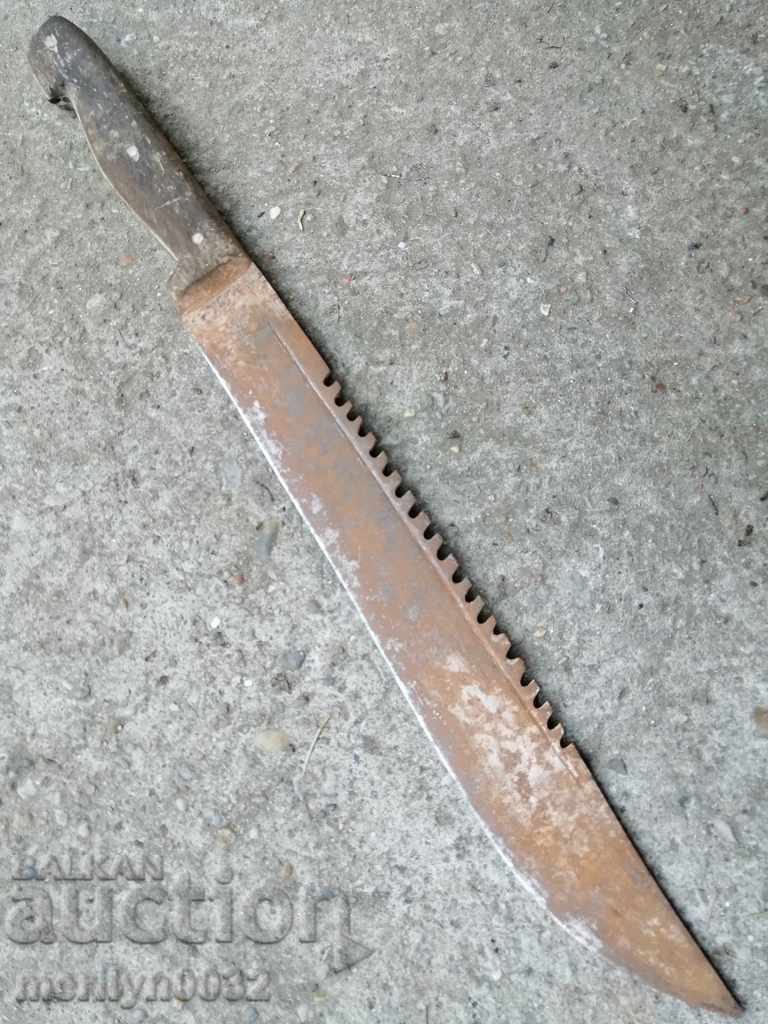 Old butcher knife forged blade