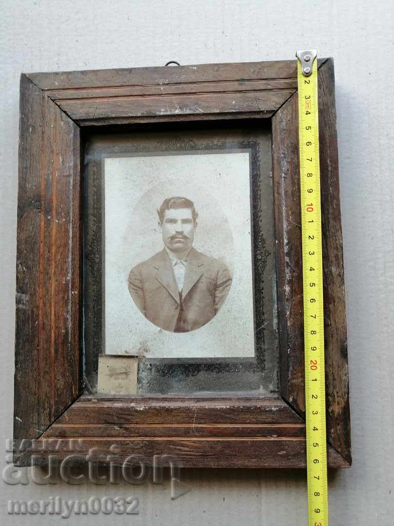 Auction Old portrait in frame 1908 year picture photography Auction Old portrait in frame 1908 year picture photography