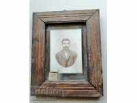 Old portrait in frame 1908 year picture photography