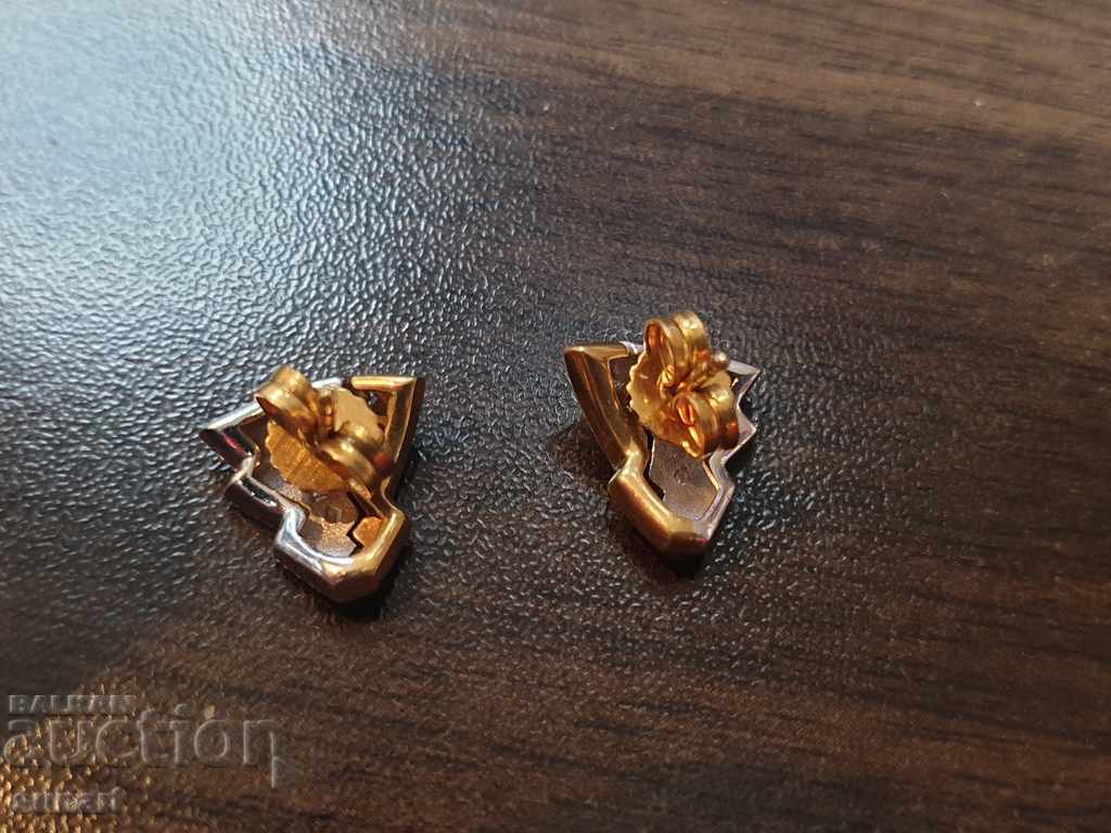GOLD earrings with diamonds YELLOW WHITE GOLD 18K 4.8G with price 1100.00 BGN | € 562.42 GOLD earrings with diamonds YELLOW WHITE GOLD 18K 4.8G with price 1100.00 BGN | € 562.42