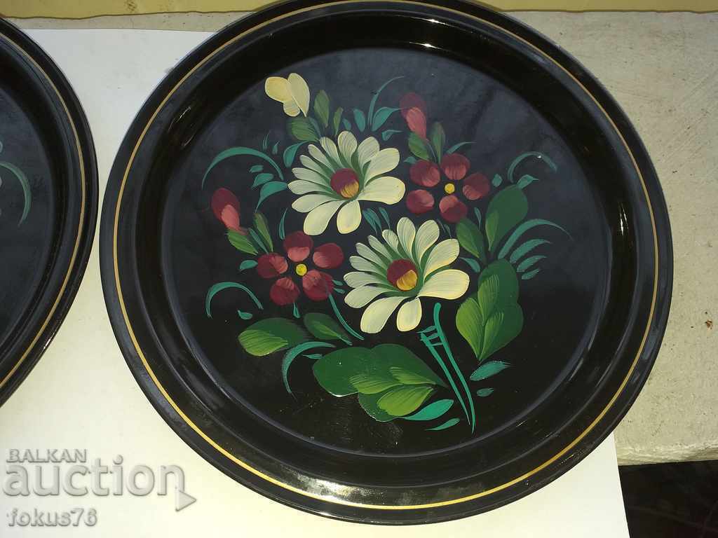 A LOT OF TWO BEAUTIFUL RUSSIAN PLATES MANUALLY DRAWN with price 17.00 BGN | € 8.69 A LOT OF TWO BEAUTIFUL RUSSIAN PLATES MANUALLY DRAWN with price 17.00 BGN | € 8.69