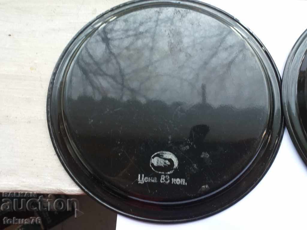 A LOT OF TWO BEAUTIFUL RUSSIAN PLATES MANUALLY DRAWN - 5 A LOT OF TWO BEAUTIFUL RUSSIAN PLATES MANUALLY DRAWN - 5