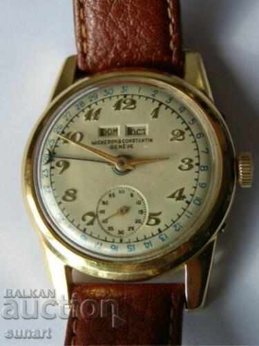 VACHERON CONSTANTIN TRIPLE DATE 18K GOLD WATCH UNIQUE PIECE