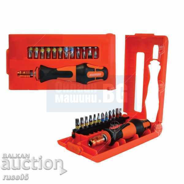 Screwdriver with bits "Premium" 13-piece set, new Screwdriver with bits "Premium" 13-piece set, new