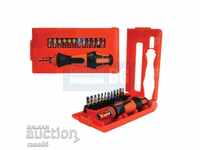 Screwdriver with bits "Premium" 13-piece set, new