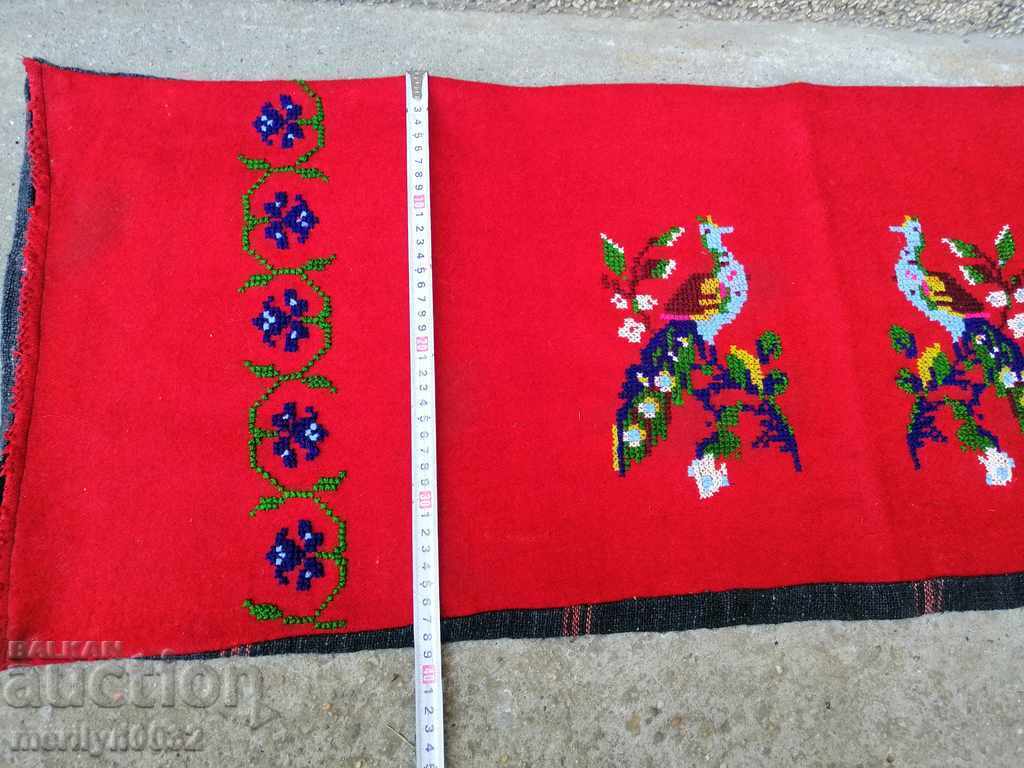 Old woven embroidered pillowcase on minderlock - 5 Old woven embroidered pillowcase on minderlock - 5