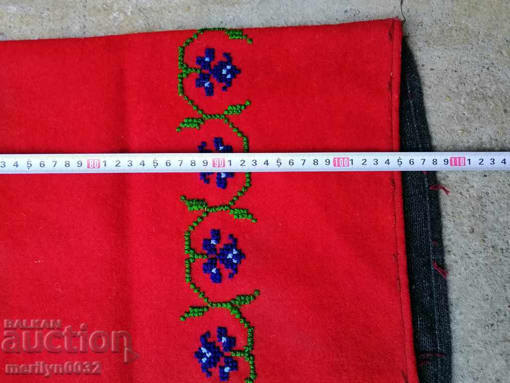 Old woven embroidered pillowcase on minderlock - 6 Old woven embroidered pillowcase on minderlock - 6