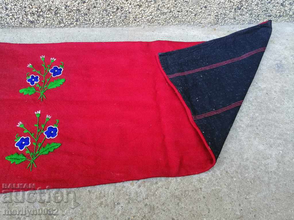 An old woven embroidered pillow case for an almond pillow - 6 An old woven embroidered pillow case for an almond pillow - 6